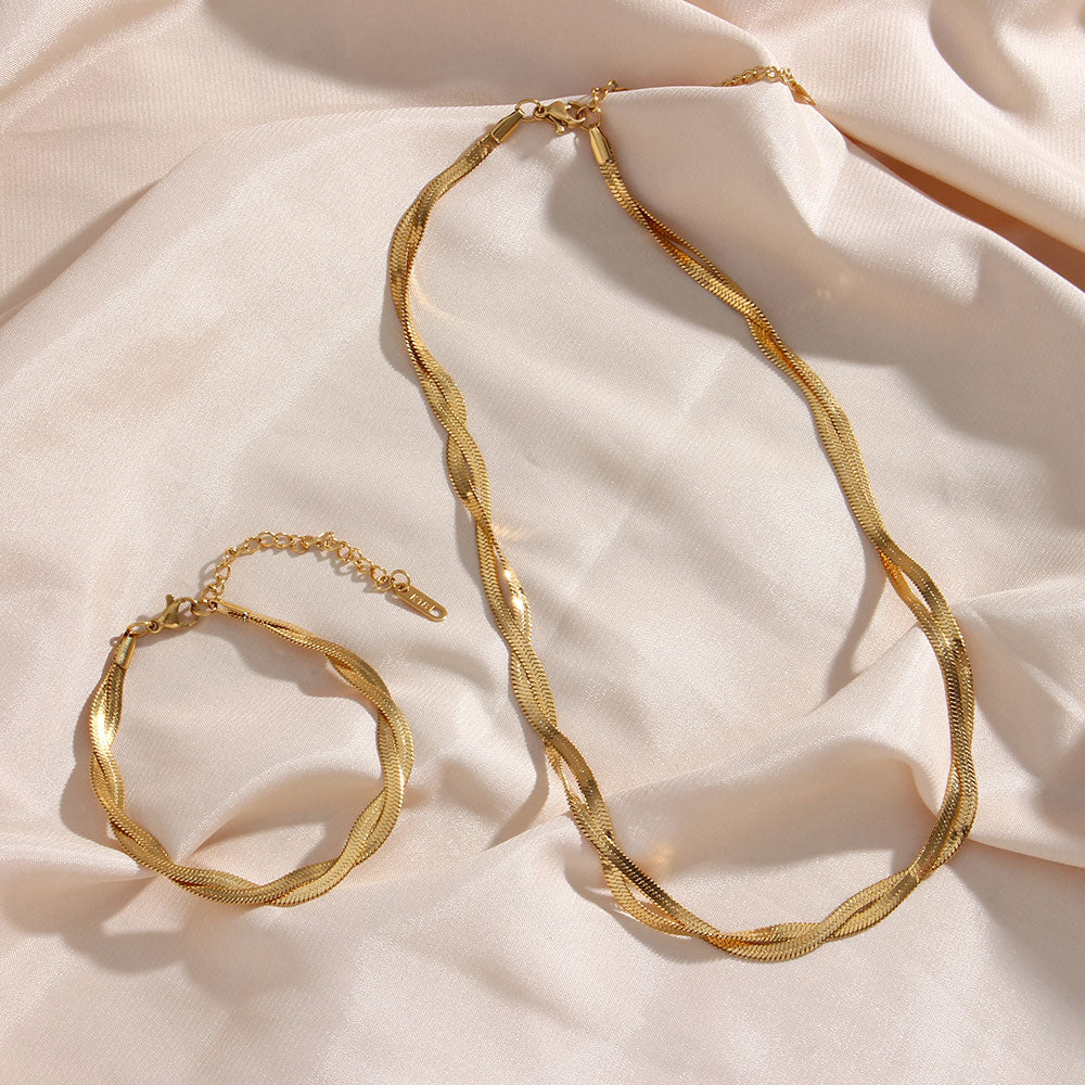Clara | Twisted Bracelet 18K Gold