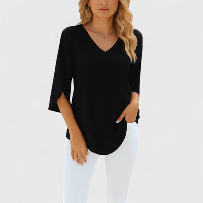 Clara | Sophisticated V-Neck Blouse