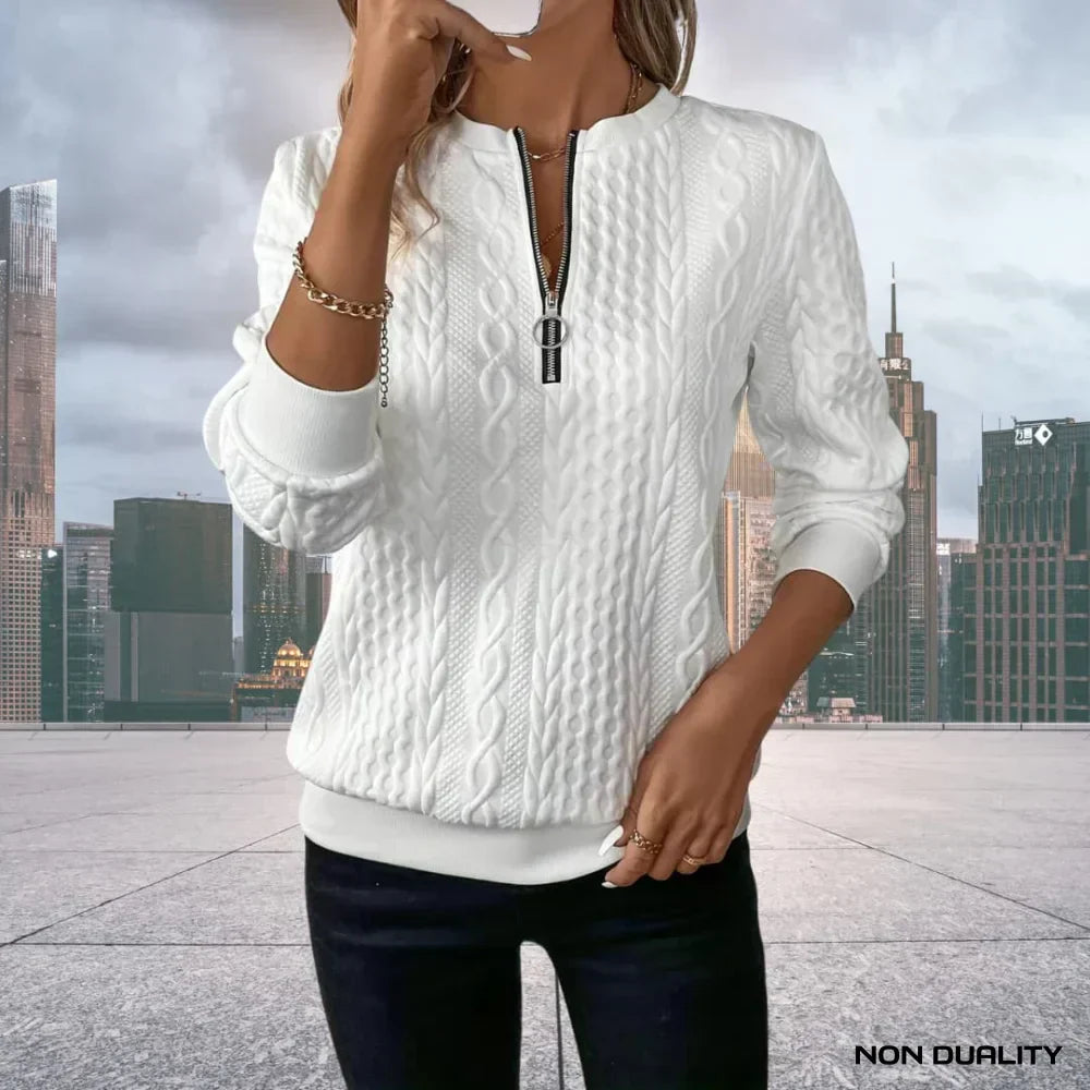 Mia - Zip-Up Sweater
