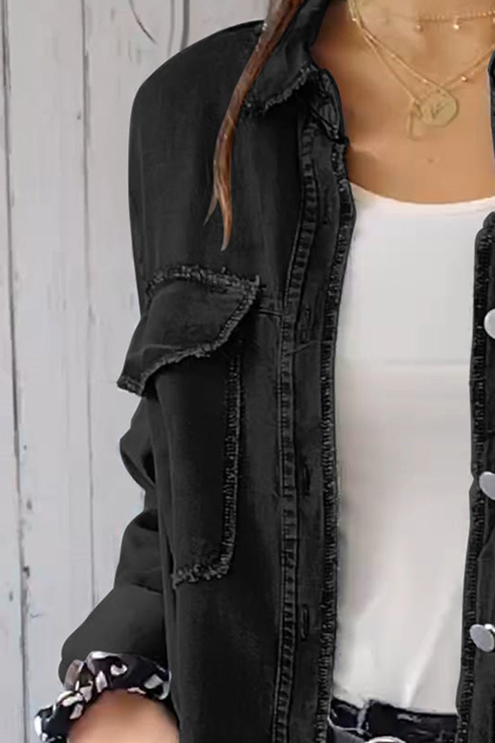 Deandra™ - Oversized Denim Shirt