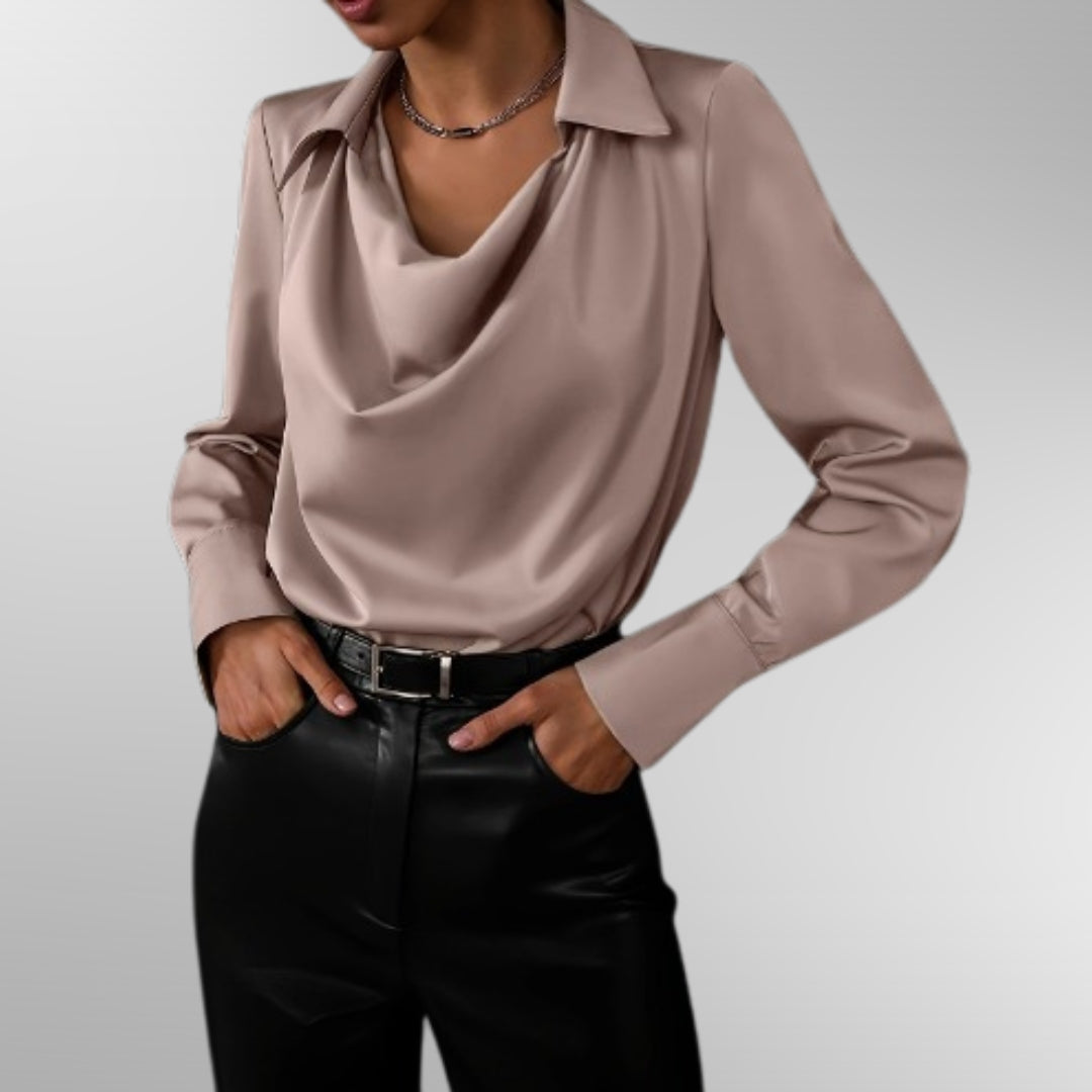 Clara | Elegant Satin Blouse