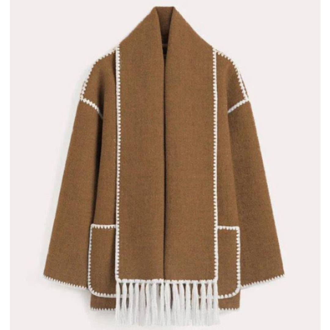 Viona™ - Comfortable wool cape jacket