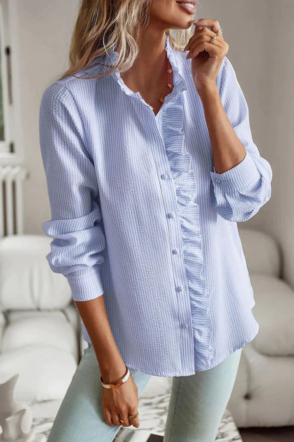 Belle™ - Elegant Polo Blouse