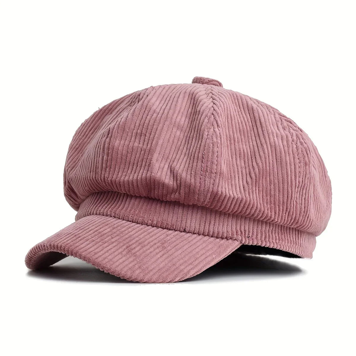 Gabriel | Bruine corduroy newsboy cap in vintage stijl