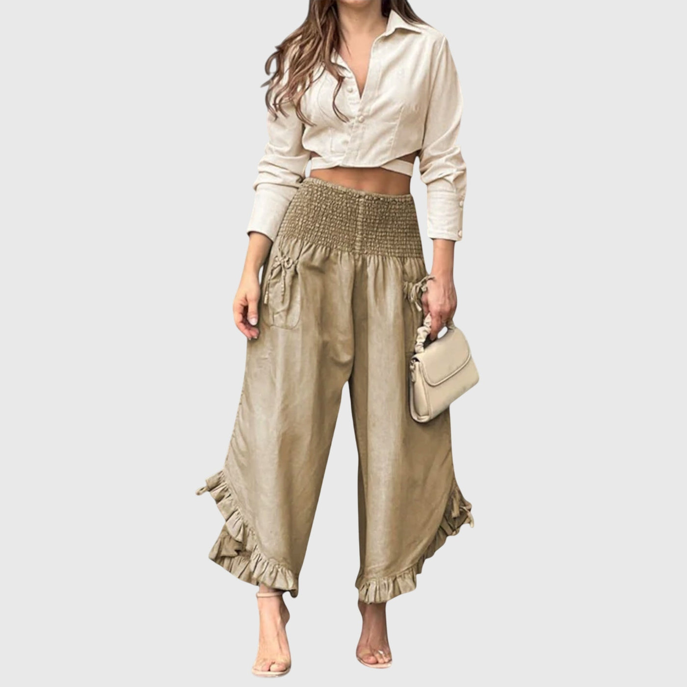 Clara | Casual Pants with Fashionable Pleats