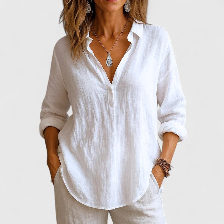 Clara | Comfortable Linen Blouse