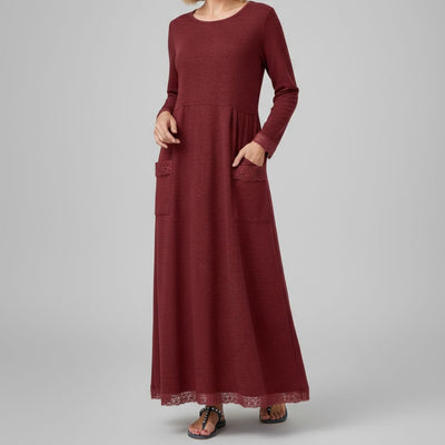 Aster | Maxi-jurk met lange mouwen