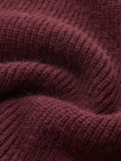 Contrast Stitch Knit Sweater