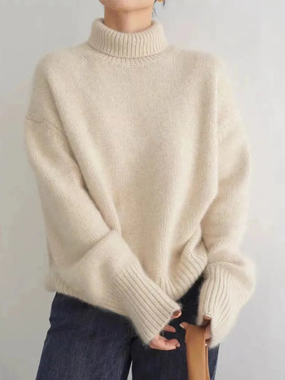 Milena - Comfortable knit turtleneck sweater