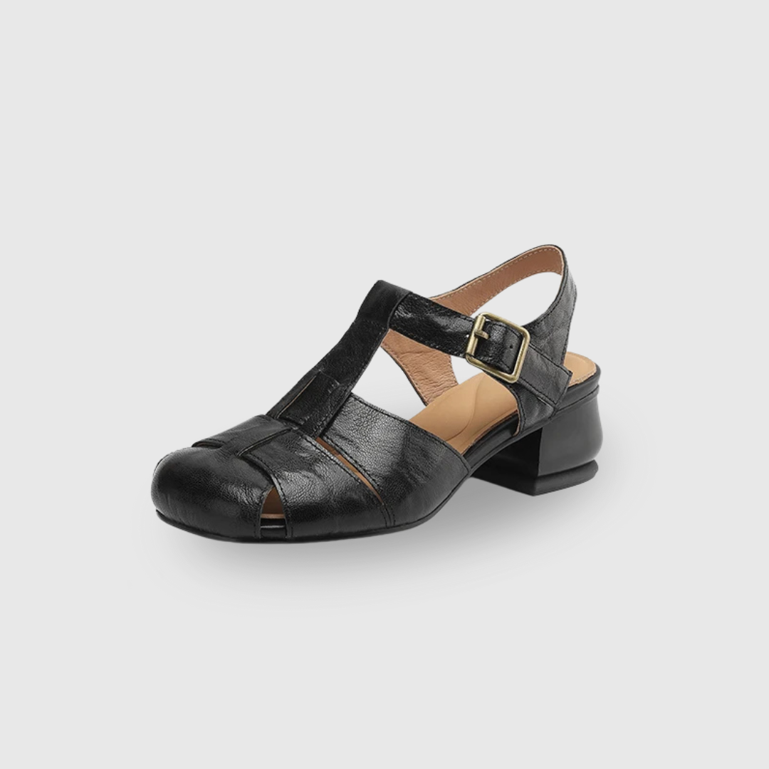 Coralia | Sandalen met dikke hak