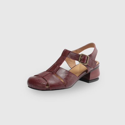 Coralia | Sandalen met dikke hak