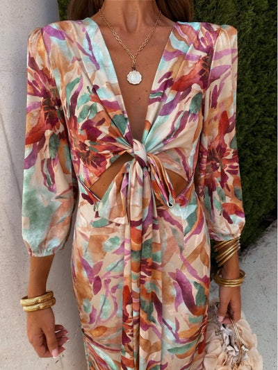 Danika | Elegante jurk met uitsnijding