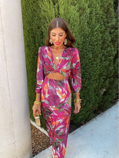 Danika | Elegante jurk met uitsnijding