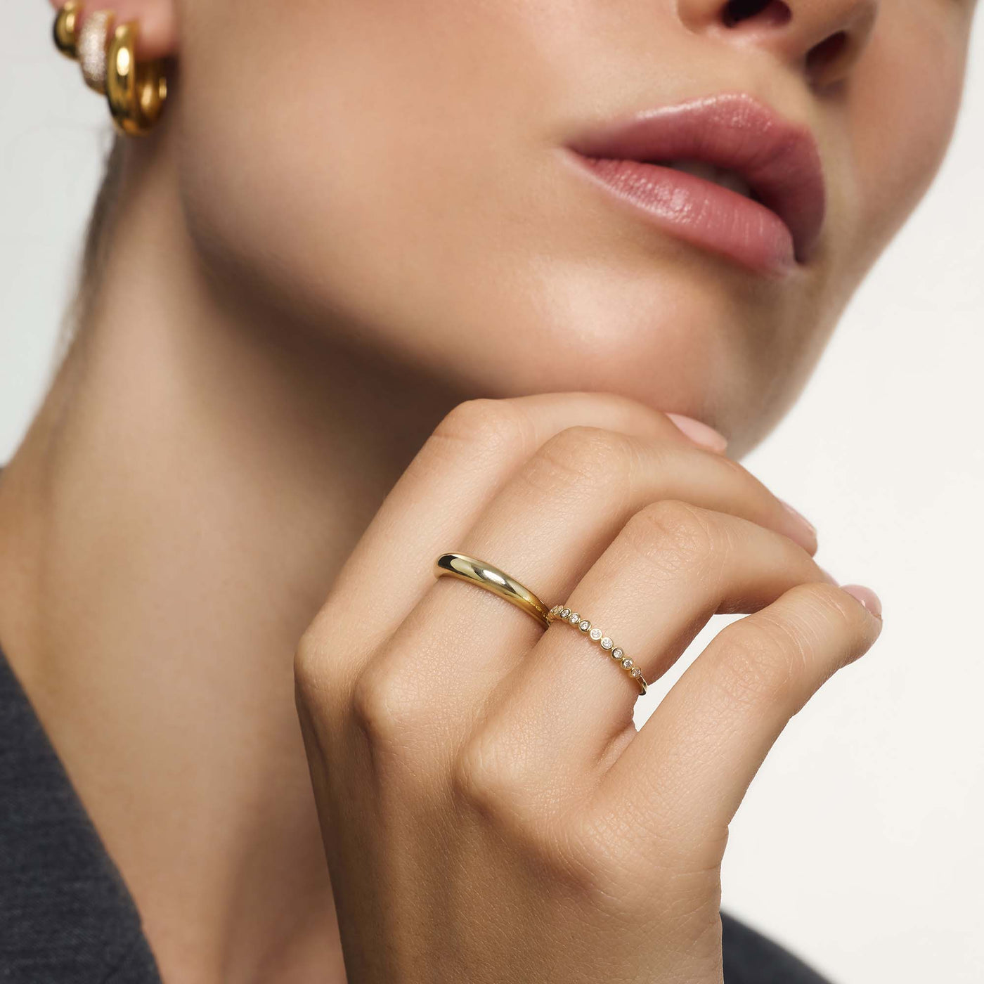 Clara | Midi Ring 18k Gold
