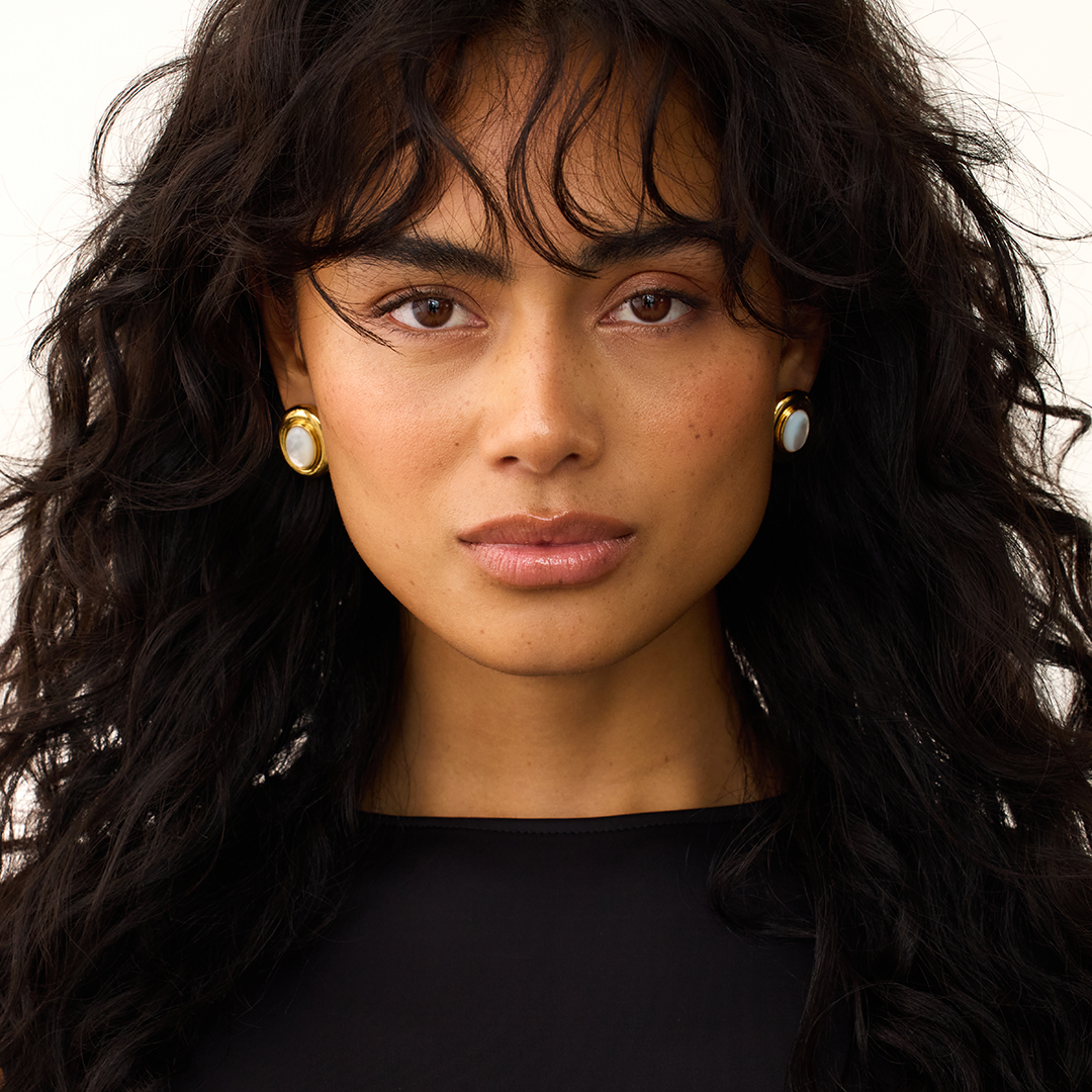 Clara | Stud Earrings 18k Gold