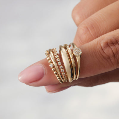 Clara | Midi Ring 18k Gold