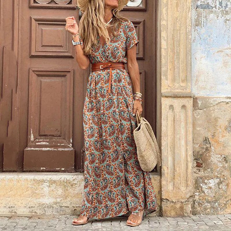 Liora | Maxi Ibiza jurk in hippiestijl