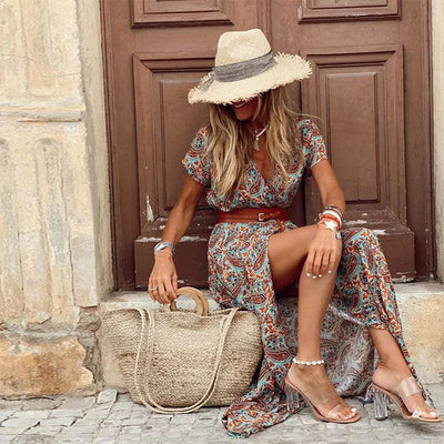Liora | Maxi Ibiza jurk in hippiestijl