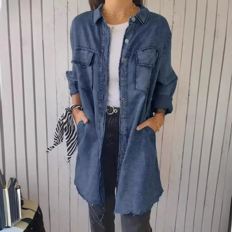 Mila | Casual Denim Overhemdjas