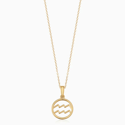 Clara | Zodiac Sign Necklace 18k Gold