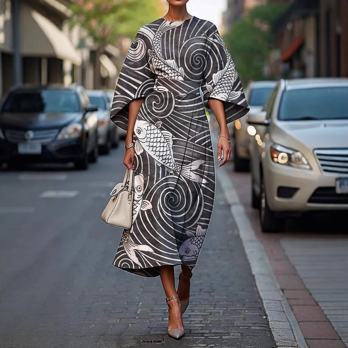 Melody™ - Elegant Dress with Round Neck