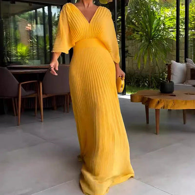 Ria™ - Floating Ribbed Maxi Dress