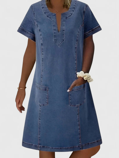 Clara | Elegant Denim Dress