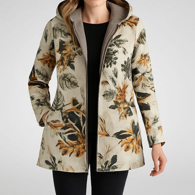 Leilani | Stijlvol fleecejack met bloemenmotief