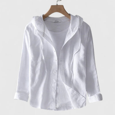 Clara | Elegant Hooded Blouse