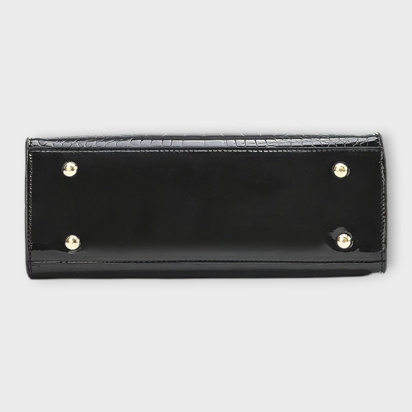 Clara | Glossy Crocodile Pattern Handbag