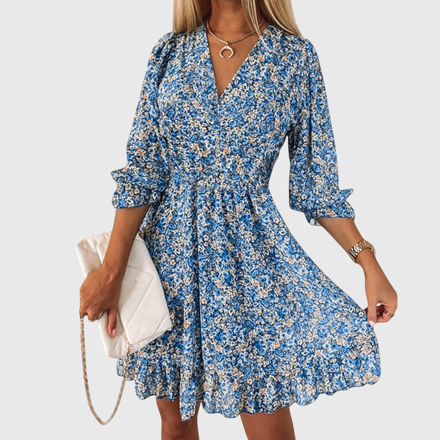 Clara | Floral Puff Sleeve Dress