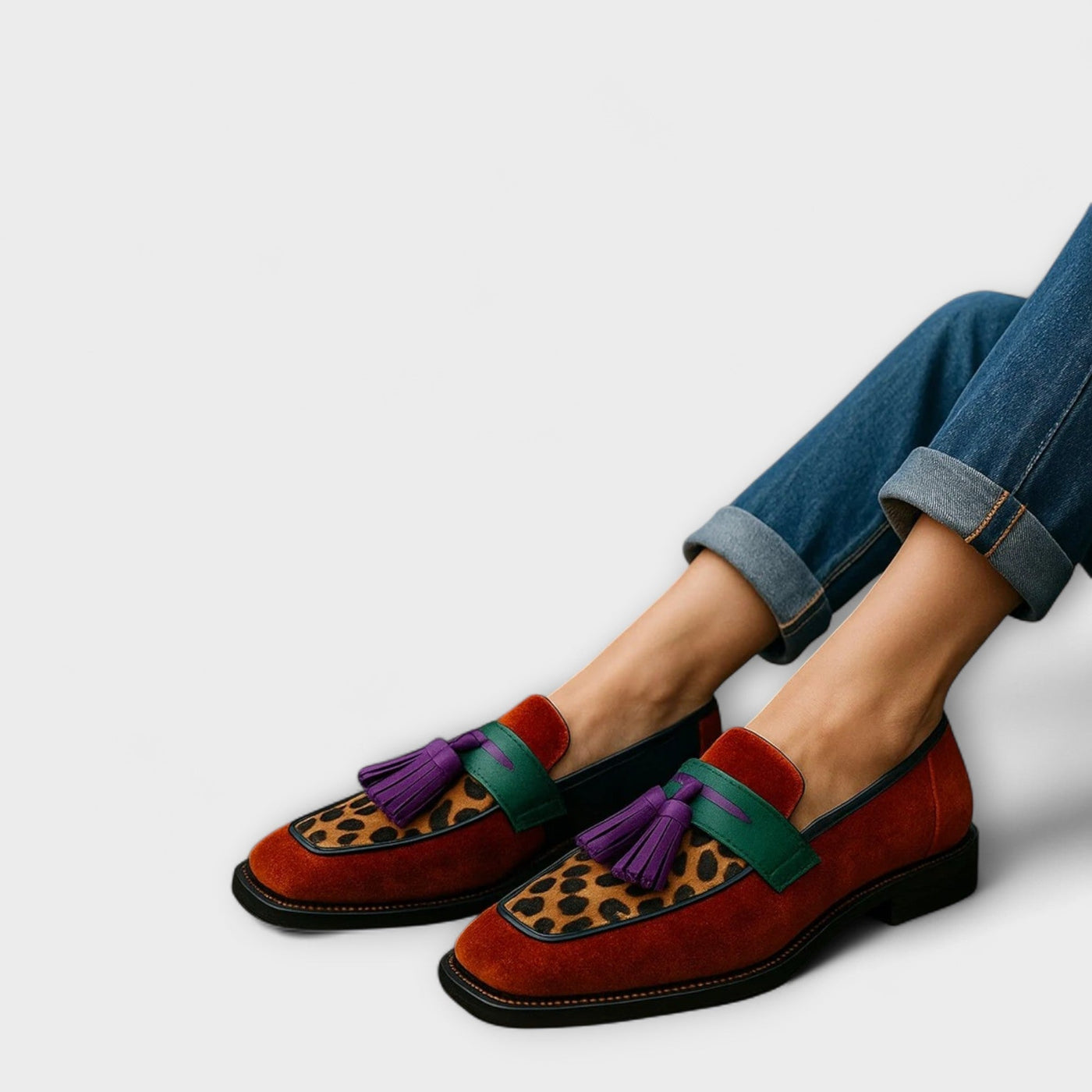 Ione – Meerkleurige loafers