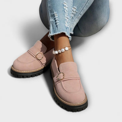 Lora | Casual Moccasins met Ronde Neus