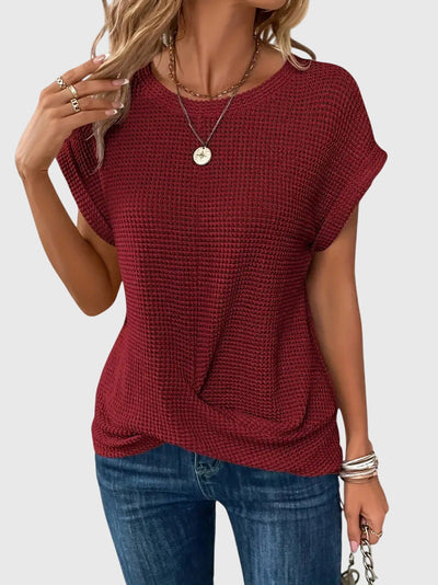 Clara | Elegant Blouse with Crew Neck