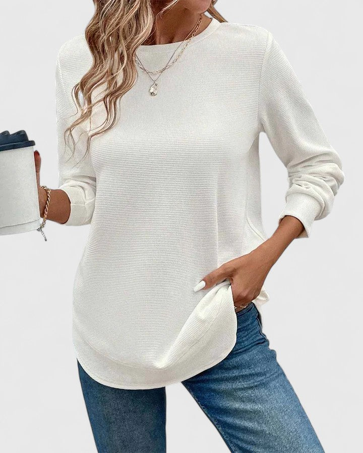 Clara | Elegant O-Neck Long Sleeve