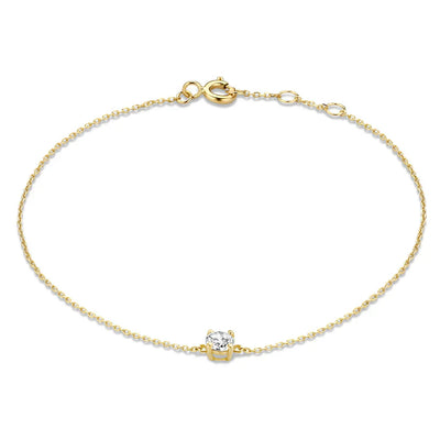 Clara | Bracelet with Moissanite Stones in 14k Gold